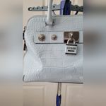 Guess  Anne Marie Faux-Leather Dome Satchel in Light Blue Photo 1