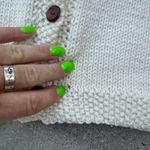 Vintage Cottagecore Cream Chunky Knit Boho Sweater Vest Medium? Photo 3