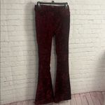 Altar'd State velvet pull on Maroon pants flared retro hippie size Small witchy Photo 1