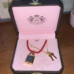 Juicy Couture Retro Pam & Gela Gold Lock and Key Necklace Photo 0