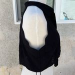 Lush Clothing Lush Womens Black Pinstriped Sleeveless Crop Top Tie Hem Size M Photo 3