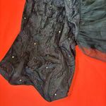Jolie Madame A Division of Leo Dinerman Inc Vintage Black Lace Rhinestone Embellished Mermaid Style Strapless Formal Dress Photo 1