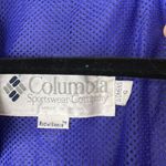 Columbia Vintage Jacket Womens Small Purple Teal Color Block 90s Rain Coat Parka Photo 11
