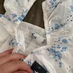 Hollister coquette cottagecore puff sleeve floral pointelle lace top Photo 3