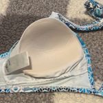 Kona Sol New  Blue Design Floral Bikini Top Size Medium NWT Photo 4