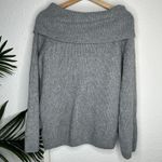 Commense Gray Oversized Overfold Off The Shoulder Knit Sweater S NWT Photo 7