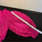 Valentine fuchsia pink backless lace crop top with wraparound sash, size L Size L Photo 9
