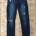Hollister [] 5R dark wash holey skinny jeans Photo 0