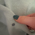 Brandy Melville  Sage Green Zip-Up Hoodie Photo 3