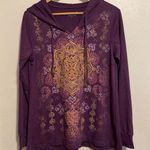 Mic & Jax Purple Mandala Art Design Hooded Sweatshirt Photo 0