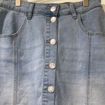 Almost Famous  Blue Denim Mini Skirt Photo 1