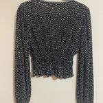 ZARA  Long Sleeve Top Polka Dots Photo 2