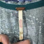 Free People  Top Women L NWT Blue Green Oh My Baby Tee Seagrass Combo Boho 90s Photo 5