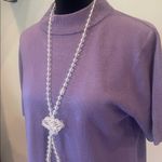 Sag Harbor Purple Short Sleeve  Sweater vintage  small Photo 1