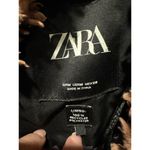 ZARA Pink Shearling Fluffy Teddy Coat Jacket collarless one button size medium Photo 10