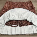 Lucky in Love 18" High Rise Animal‎ Print Pleated Pocket Golf Skirt Skort Size M Brown Size M Photo 3
