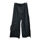 VIVETTA Butterfly Dress Pants Black Wide Leg Sz 40 US 6 Lightweight Italy CC12 Photo 3