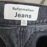 Reformation  Cary Wide Leg Jeans Women’s 28 Faded Black High Rise Slouchy Chic Photo 8