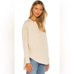 We The Free Free People  Owen‎ Thermal Oversized Top Vanilla Cream Women’s Sz Med Photo 4