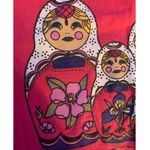 Vintage 90s Alaska stacking Russian dolls short sleeve woman’s size large Pink Photo 2