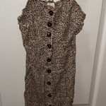 Japna  Dress Leopard Print Midi Button front  Photo 0