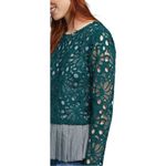 Maeve Anthropologie  Gingham & Lace Tie Back Top Size XS $118 Photo 2