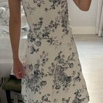 Teeze Me white and blue strapless casual dress Photo 0