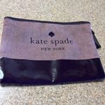 Kate Spade  Black and Purple Clutch/ cosmetic bag Photo 0