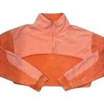 Urban Outfitters  OUT FROM UNDER Quarter Zip Cropped Sweatshirt Medium / M Orange Photo 0