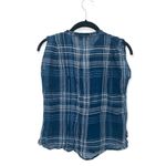 Gauahargeous Blue & White Plaid Button Photo 2