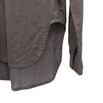 Brochu Walker Collared Top Blouse Shirt Cotton Popover Long Sleeve Gray S Photo 3