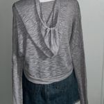 Hollister Women’s Oversized Drop Shoulder Hooded Lightweight Crop Front Sweater Photo 5