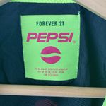Forever 21 Pepsi Pink & Black Colorblock Long Sleeve Half Zip Sport Athletic Top Jacket M Photo 2