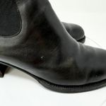 Fatte A Mano Women Black Leather Upper Slip on Ankle Booties Size 39 / US 8.5 Photo 4