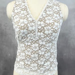 Kathleen Kirkwood Womens Lace Babydoll Top Size‎ S Cottagecore Romantic Boho Y2K Tan Photo 0