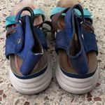 Biónica leather Sandals Velcro straps size 7 Blue Photo 1
