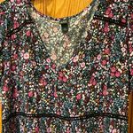 Wild Fable  Floral Print‎ Short Sleeve Tiered Babydoll Flowy Mini Dress Siize XS Photo 5