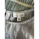 J. Jill Linen Gray White Plaid Checkered Gingham Sleeveless Button Back Top L Size L Photo 3