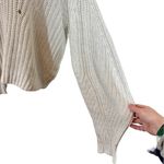 Rowie the Label Fae Knit Chunky Balloon Sleeve Sweater in Snow size XS/S White Photo 9