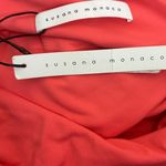 Susana Monaco NWT Mini Dress Womens XS Coral Cutout One Shoulder Ruched Party Photo 4