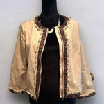 Live a Little  distressed leopard blazer with zipper‎ Photo 0