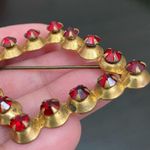 Vintage Unsigned Victorian Revival Red Stone Diamond Photo 8