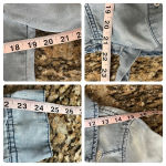 BLANK NYC  Women’s Chambray Embroidered Tie-Front Crop Blouse L – Boho Western Photo 6