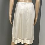Vintage Lorraine Half Slip Skirt Size Tall Medium Ivory Trim A Length USA Made Photo 2