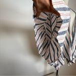 Laurie Felt Linen Blend Open Front Cardigan Flutter Sleeve Women’s Size M/L Blue Photo 6