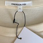 Emerson Fry Alice Sweater Dress Large Ivory Cream Puff Sleeve Neutral Minimalist Photo 5