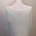 Cache metallic silver loose fit short sleeve sweater Photo 6