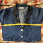 Vintage 90s Southwest Canyon Denim Embroidered Cowgirl Crop Blazer Jacket LARGE? Photo 6