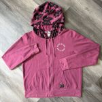 PINK - Victoria's Secret PINK Victoria’s Secret Hibiscus Zip Up Hoodie Large Athleisure Sporty Photo 1