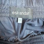 Eskandar Pima Cotton Wide Leg Trousers Pants Pull On Navy Blue Size 1 Size M Photo 4